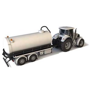 Trator KMS com reboque